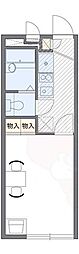 レオパレスノイ・ヤマト 1Kの間取図画像