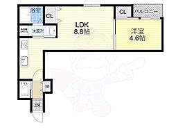 SHOEI 1LDKの間取図画像