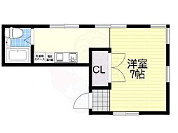 近藤ビル 1Kの間取図画像
