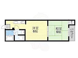 スポール南住吉 2Kの間取図画像