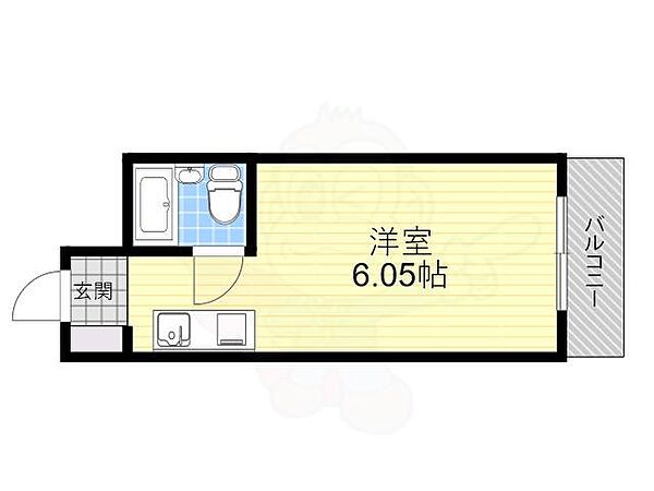 清水丘マンション ｜大阪府大阪市住吉区清水丘２丁目(賃貸マンション1R・3階・18.00㎡)の写真 その2