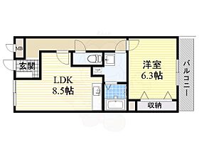 大阪府大阪市東住吉区住道矢田６丁目4番16号（賃貸マンション1LDK・1階・40.32㎡） その2