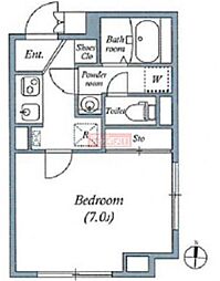 LEGALAND　NISHIKOYAMA 4階1Kの間取り