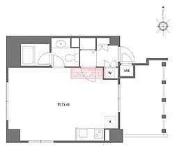 MG目黒駅前 ワンルームの間取図画像