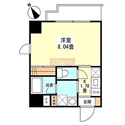 サンクレスト弐番館 1Kの間取図画像