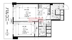 NK五反田コータース 1LDKの間取図画像