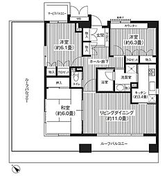 ステラメゾン武蔵小山 3LDKの間取図画像