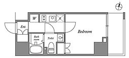 GRANPASEO目黒 1Kの間取図画像