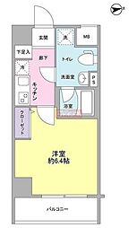 メインステージ白金高輪駅前 1Kの間取図画像