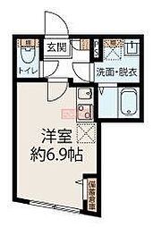 MEGURO EDGE ワンルームの間取図画像