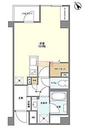 シティテラス田町 ワンルームの間取図画像