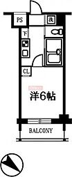 トーシンフェニックス芝浦ベイフォート 1Kの間取図画像