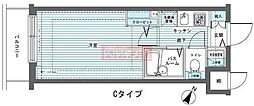 トーシンフェニックス芝浦ベイフォート 1Kの間取図画像