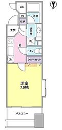 プロスペクトグラーサ広尾 1Kの間取図画像