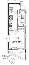 ジェノヴィア学芸大学 1Kの間取図画像
