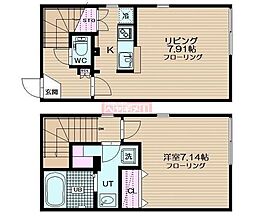 ブランシェ荏原中延 1DKの間取図画像