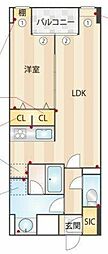 W-gates Tower 1LDKの間取図画像
