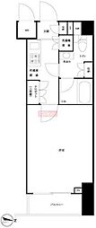 ルーブル泉岳寺 1Kの間取図画像
