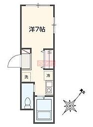 フロンティア大崎 ワンルームの間取図画像