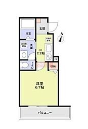 Grand Bleu Maison 1Kの間取図画像