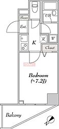 MYRIARESIDENCE白金台ヒルズ 1Kの間取図画像