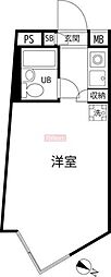 エスポワール中目黒 ワンルームの間取図画像