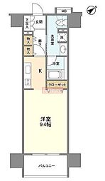 クリオ五反田 ワンルームの間取図画像