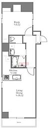 グランドメゾン南麻布 1LDKの間取図画像