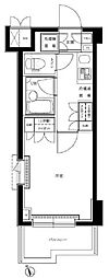 ルーブル目黒不動前 1Kの間取図画像