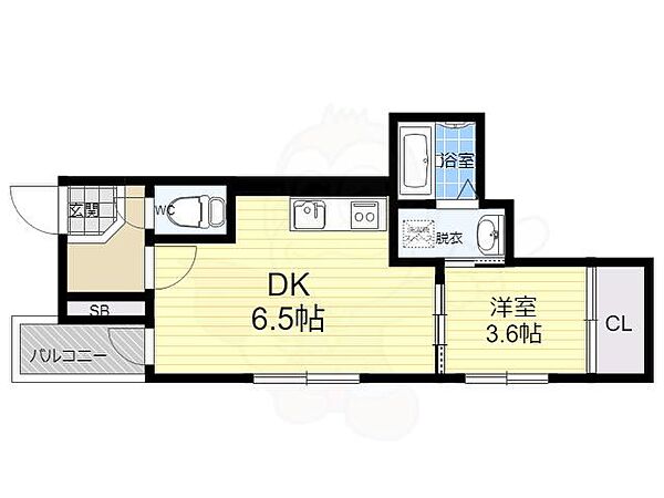 ソリュートピア 301｜大阪府大阪市生野区小路２丁目(賃貸アパート1DK・3階・26.25㎡)の写真 その2