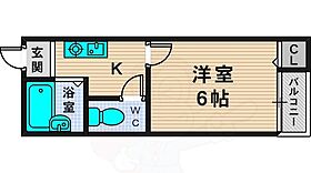 ゴッドフィールド今里  ｜ 大阪府大阪市生野区新今里３丁目（賃貸マンション1K・6階・20.00㎡） その2