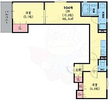 クリエオーレ巽東  ｜ 大阪府大阪市生野区巽東４丁目4番33号（賃貸アパート2LDK・1階・46.40㎡） その2