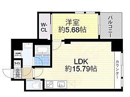 プレジオ長田 1LDKの間取図画像
