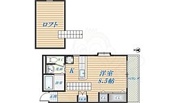 ハイムアーネンエルベ ワンルームの間取図画像
