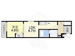 近鉄けいはんな線 長田駅 徒歩7分 1階/-