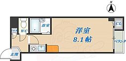 C.Tビュー小阪 ワンルームの間取図画像