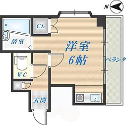 メゾン708 ワンルームの間取図画像