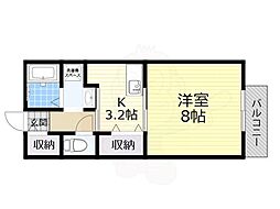 近鉄奈良線 八戸ノ里駅 徒歩14分 2階/-