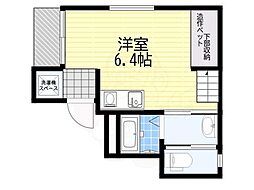 ジャルダン長瀬 ワンルームの間取図画像