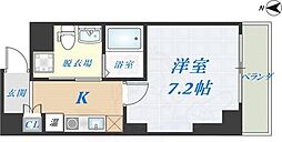 第7美和マンション 1Kの間取図画像