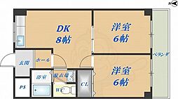 近鉄奈良線 河内永和駅 徒歩10分 5階/-
