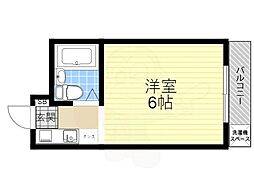 コボックス 1Kの間取図画像