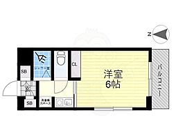 グラン・ピア布施 1Kの間取図画像