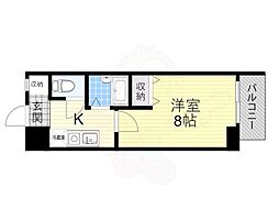 グラン・ドウ・ルイ 1Kの間取図画像