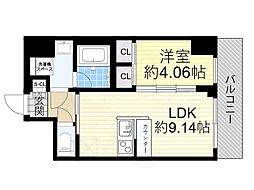 プレジオ永和EURO 1LDKの間取図画像