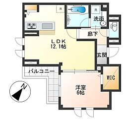 Mutiara 1LDKの間取図画像
