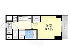 QCフラット北堀江  ｜ 大阪府大阪市西区北堀江４丁目（賃貸マンション1K・8階・25.50㎡） その2