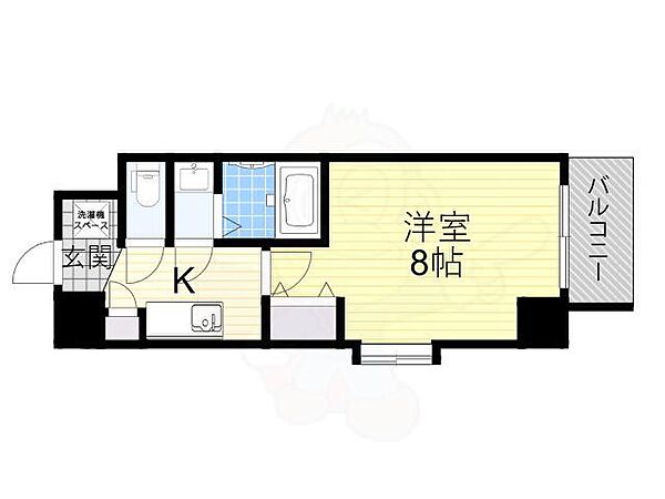 スプランディッドキャトル ｜大阪府大阪市西区九条南４丁目(賃貸マンション1K・2階・25.11㎡)の写真 その2