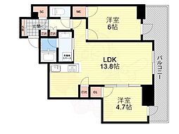 肥後橋駅 21.5万円