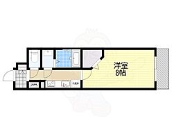 ミラージュパレス大阪ドームProsper 1Kの間取図画像